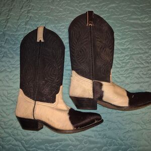 Dan Post Women's Black and Brown Boots